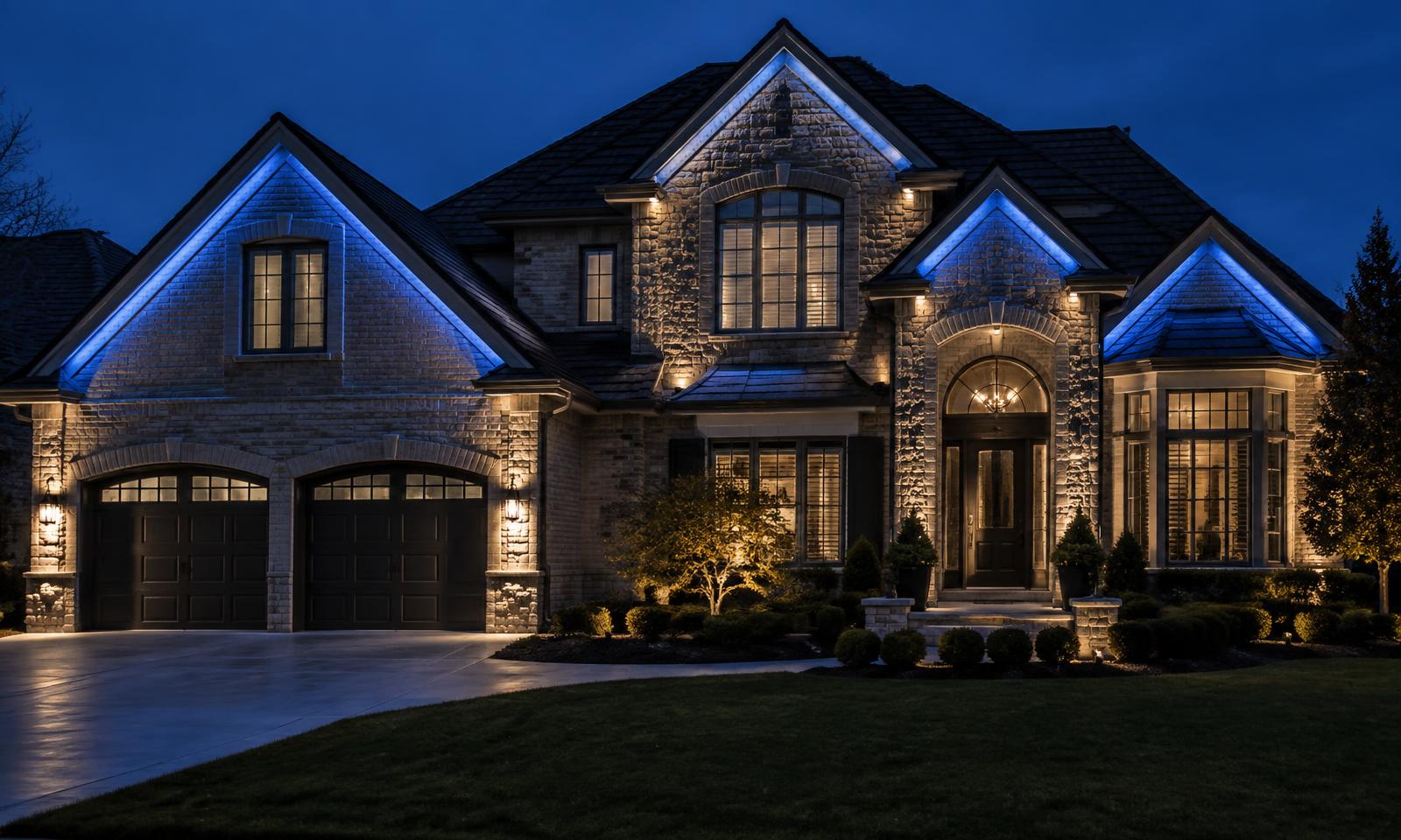 Architectural & Accent exterior lighting example